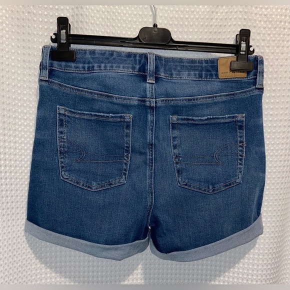 Women’s American Eagle The Dream Short High-Waisted Midi Jean Shorts size 8 - Picture 12 of 16